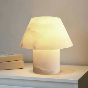 Alabaster Mushroom Table Lamp, model HPL-000004