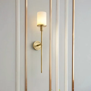 Alabaster Cylinder Wall Sconce, model HPL-000054