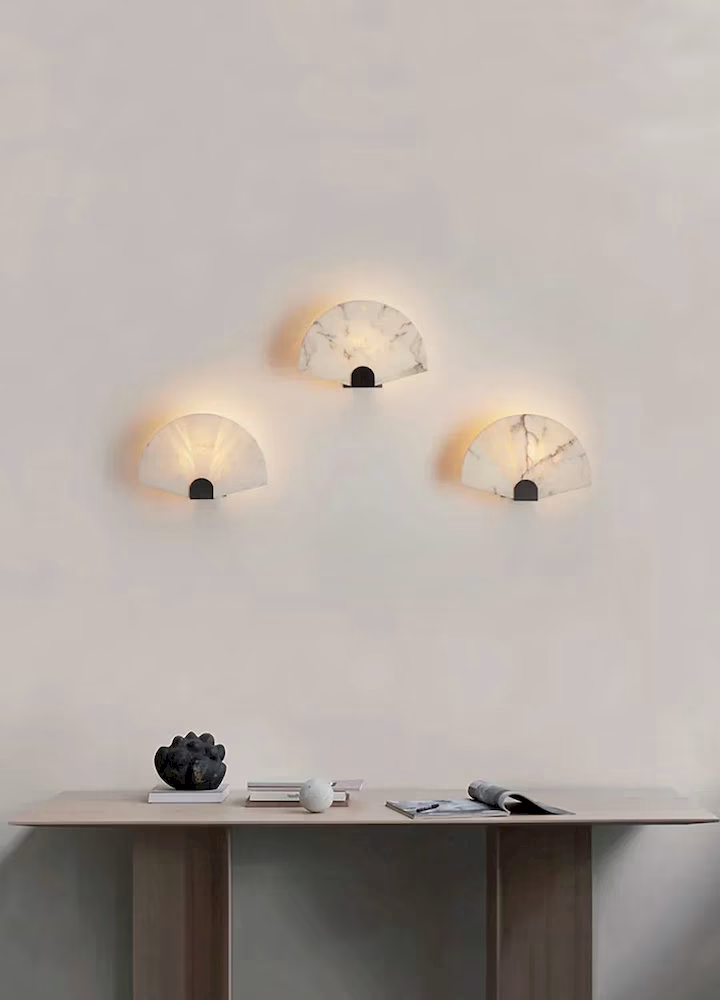 Alabaster Wall Sconce, model HPL-000064