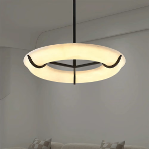 Alabaster Ring Chandelier, model HPL-000089
