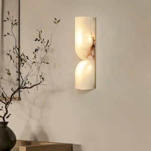 Alabaster Wall Sconce, model HPL-000140