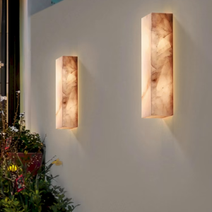 Alabaster Wall Sconce, model HPL-000145