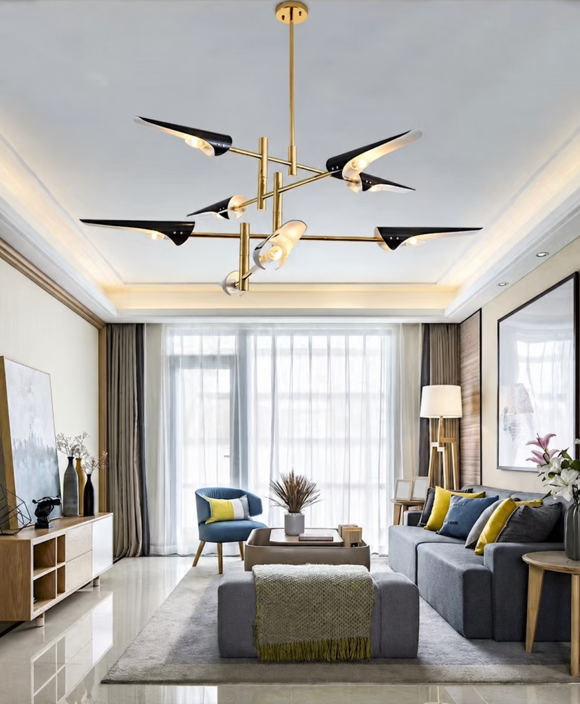 Iron Chandelier, model HPL-000171