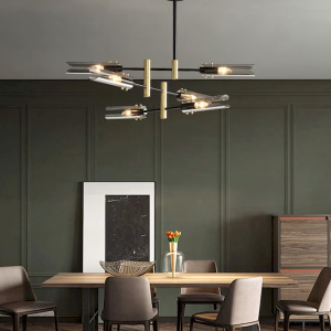 Glass Cylinder Chandelier, model HPL-000179