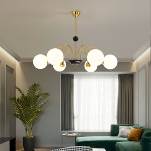 Glass Sputnik Chandelier, model HPL-000262