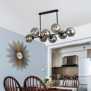 Glass Linear Bar Pendant Light, model HPL-000269