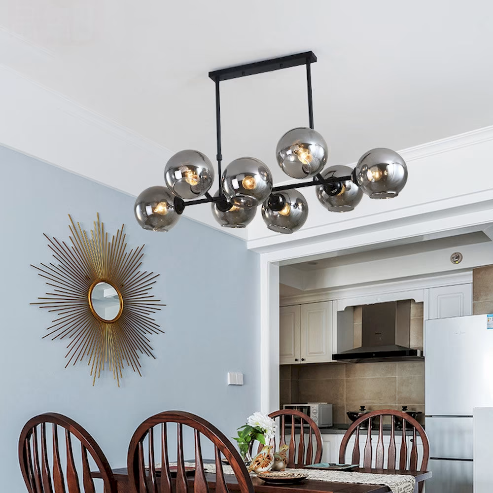 Glass Linear Bar Pendant Light, model HPL-000269
