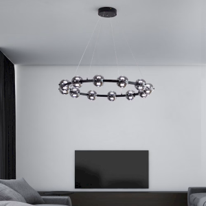 Glass Ring Chandelier, model HPL-000271