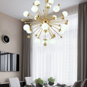Glass Sputnik Chandelier, model HPL-000289