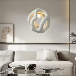 Resin Orb Pendant Light, model HPL-000365