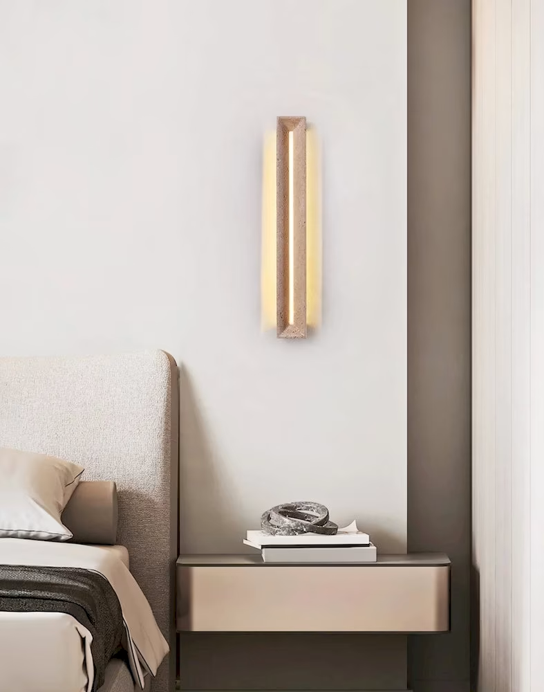 Travertine Linear Wall Sconce, model HPL-000412