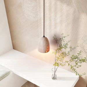 Travertine Pendant Light, model HPL-000460