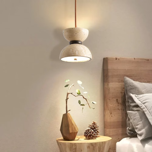 Travertine Bowl Pendant Light, model HPL-000472