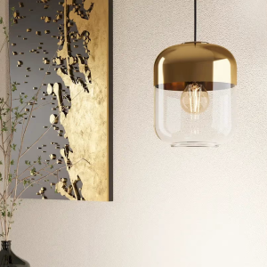 Glass Dome Pendant Light, model HPL-000502