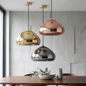 Glass Dome Pendant Light, model HPL-000554