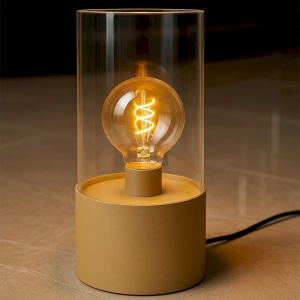 Glass Cylinder Table Lamp, model HPL-000853
