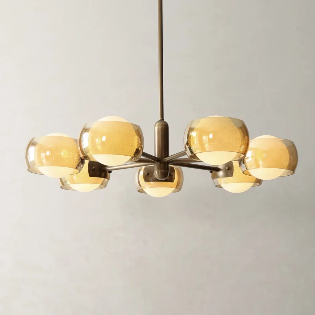 Glass Ring Chandelier, model HPL-000875
