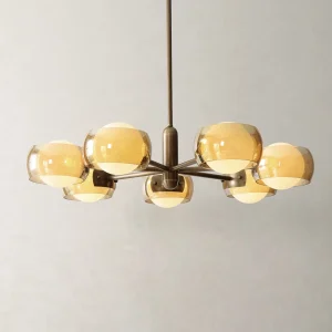 Glass Ring Chandelier, model HPL-000875