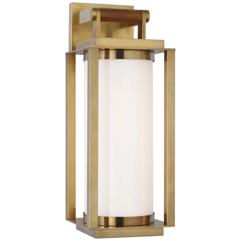 Glass & Brass Wall Sconce, model HPL-000882