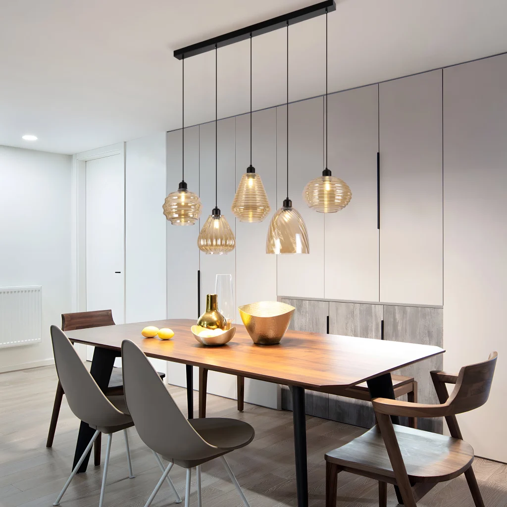 Glass Pendant Light, model HPL-000890