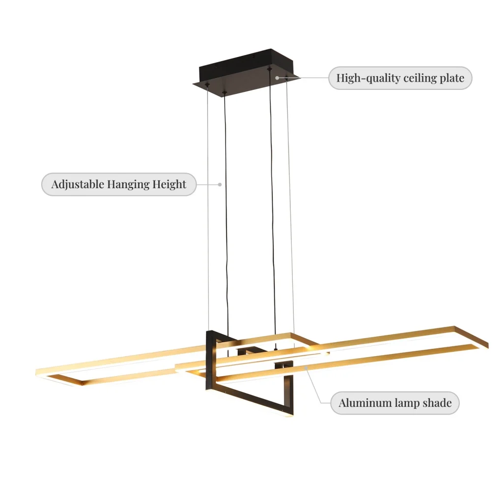 Silicone Linear Chandelier, model HPL-000900