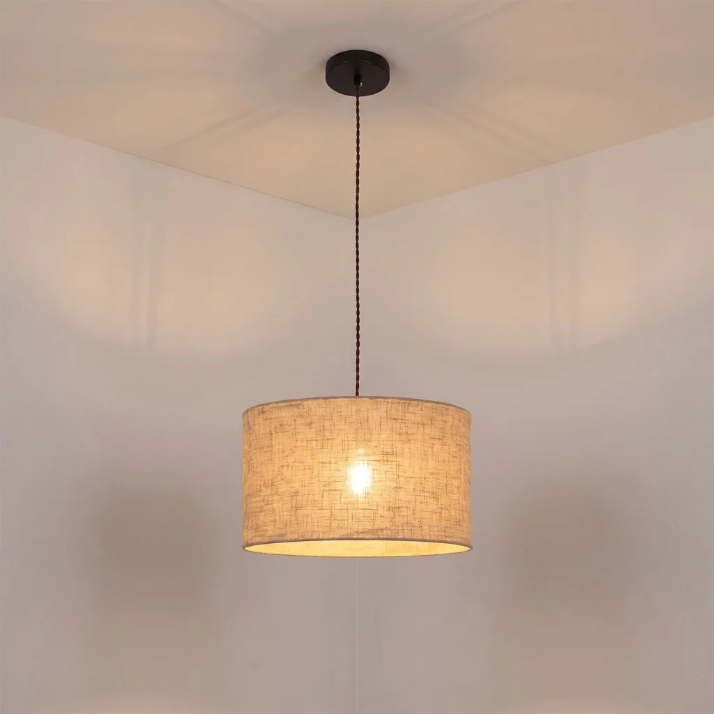 Fabric Pendant Light, model HPL-000901