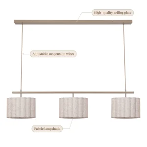 Fabric Pendant Light, model HPL-000902