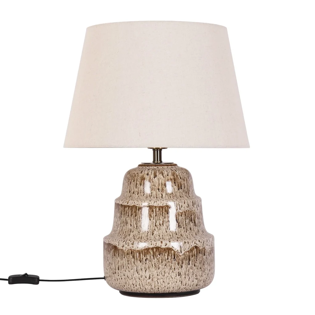 Ceramic & Fabric Table Lamp, model HPL-000907