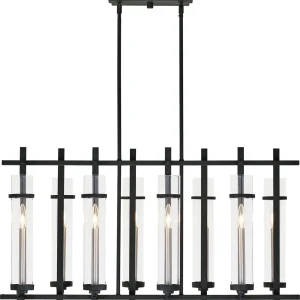 Glass Linear Chandelier, model HPL-000918