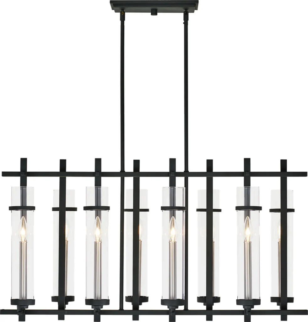 Glass Linear Chandelier, model HPL-000918