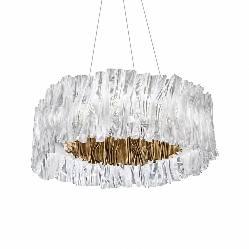 Irregular Crystal Ring Chandelier, model HPL-000936