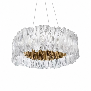 Irregular Crystal Ring Chandelier, model HPL-000936