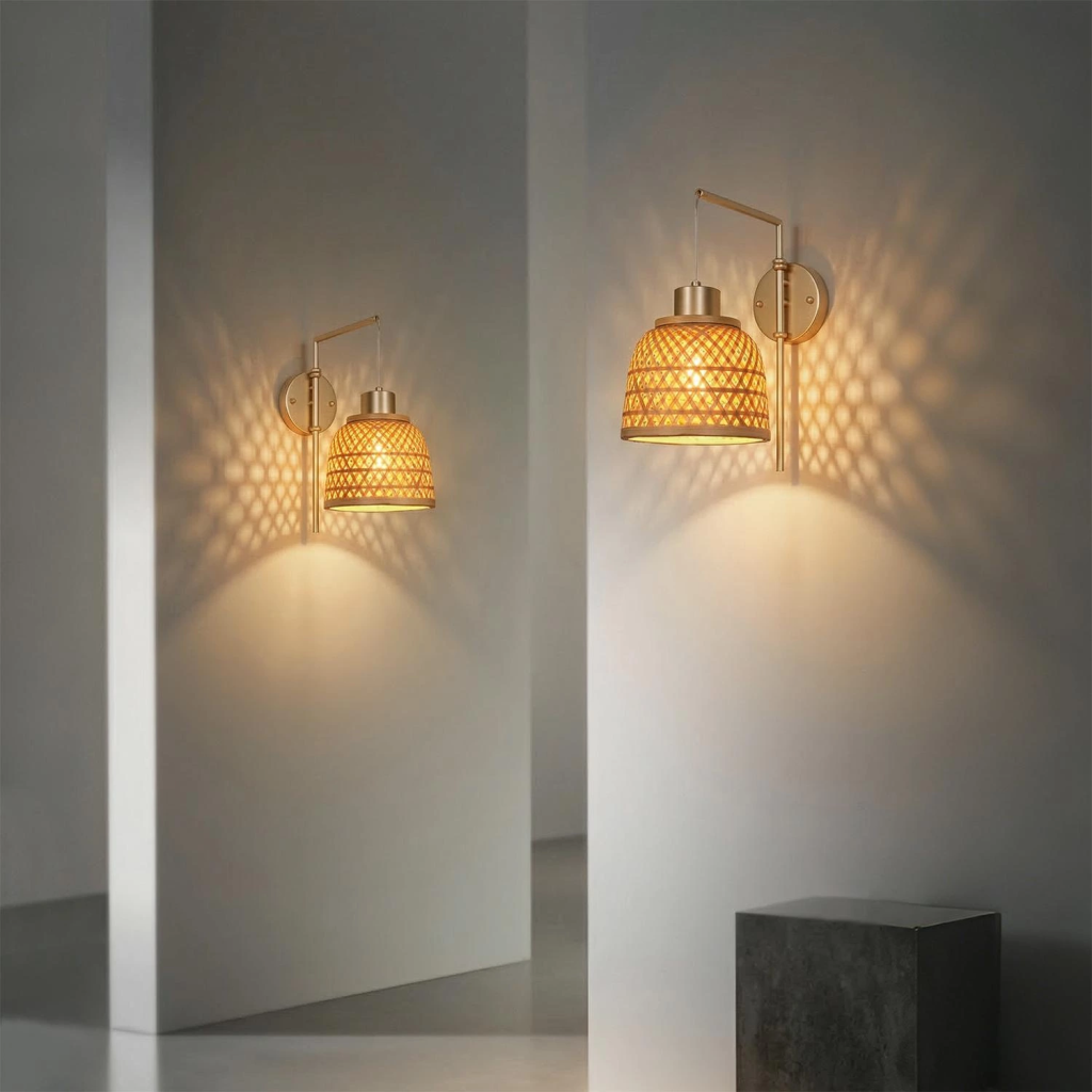 Bamboo Wall Sconce, model HPL-000944, representative configuration HPL-000944-01