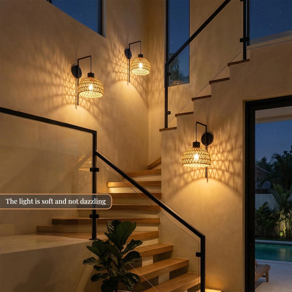 Rope Wall Sconce, model HPL-000945, representative configuration HPL-000945-01