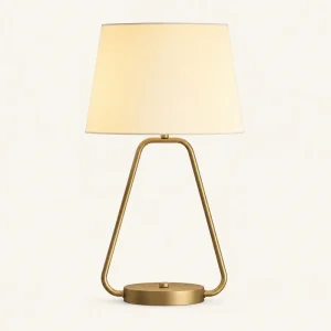 Brass & Fabric Table Lamp, representative model image, model HPL-000983