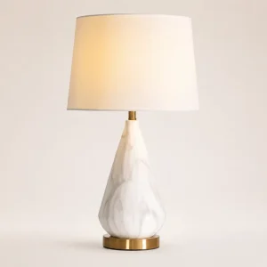 Fabric & Ceramic Table Lamp, representative model image, model HPL-000995