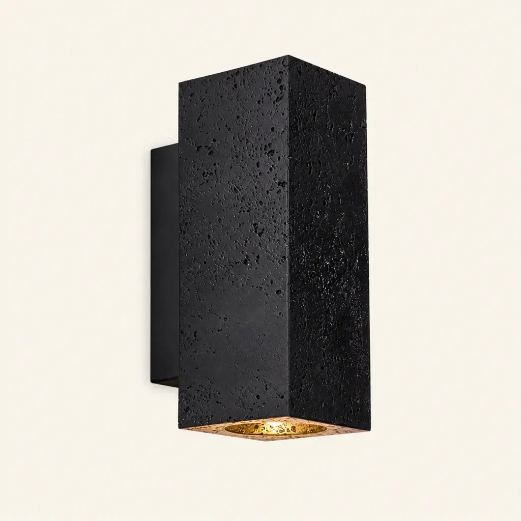 Travertine Wall Sconce, representative model image, model HPL-001017
